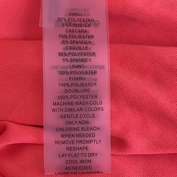 Vince Camuto Laser Cut Scuba Fit & Flare Dress in Coral - NEW - Size 6 - Picture 7 of 9